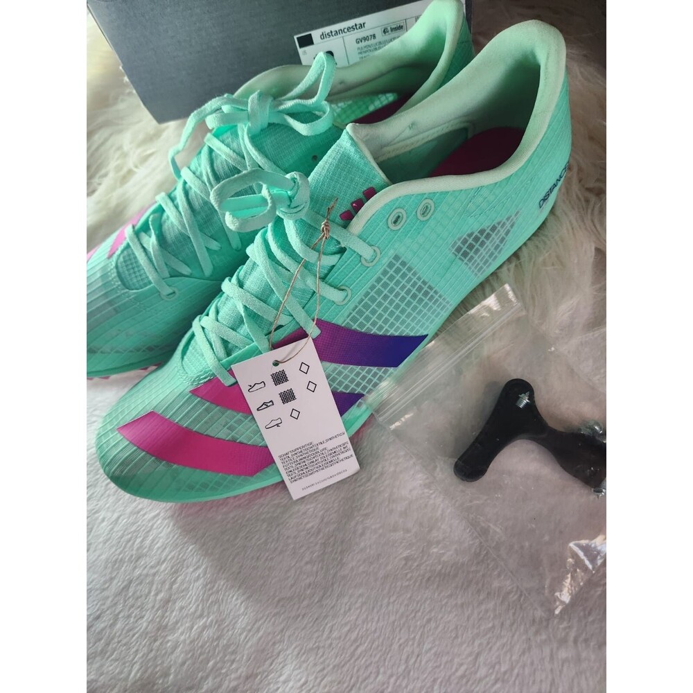 Adidas Distancestar Men's Running Shoes Athletic Running with Spikes GV9078 NIB!